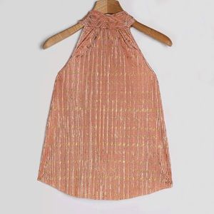 HTF Anthropologie Nikki Shine Halter Top